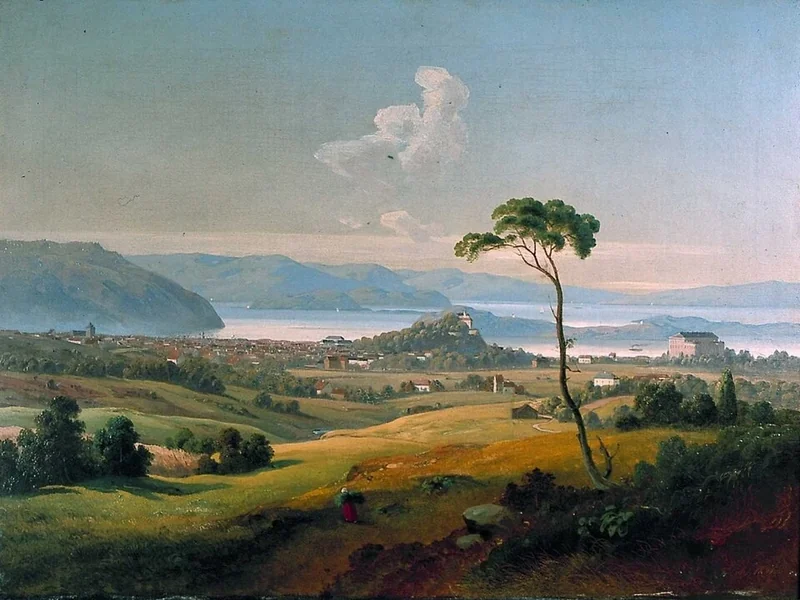 1810-Joachim Frich - Vista da Korpehaugen - Museo di Oslo